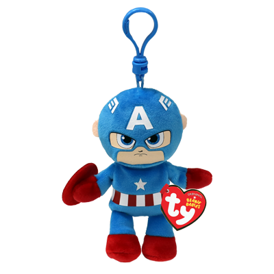 TY Soft Clip - Captain America