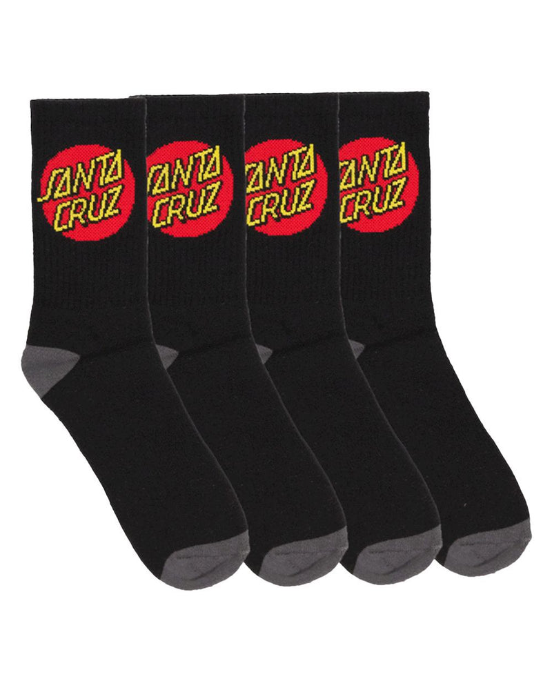 Santa Cruz Classic Dot Black Mens Socks 7-11