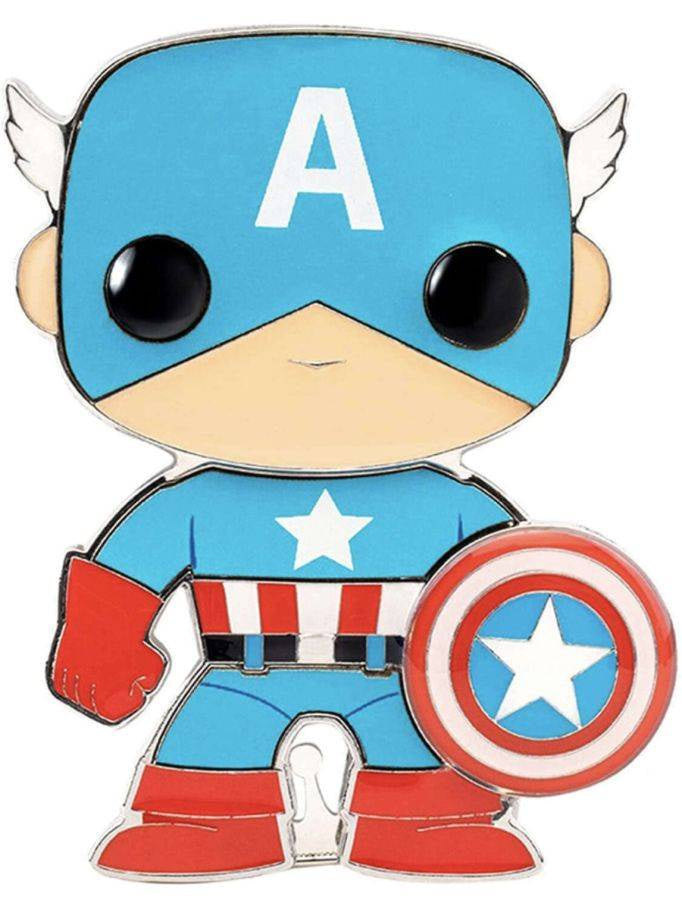 Marvel Comics - Captain America 4" Pop! Enamel Pin