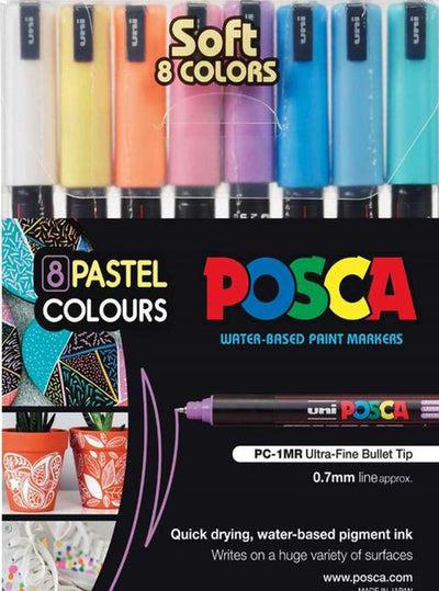 Uni Posca Markers PC-1MR, 16set Standard Colours